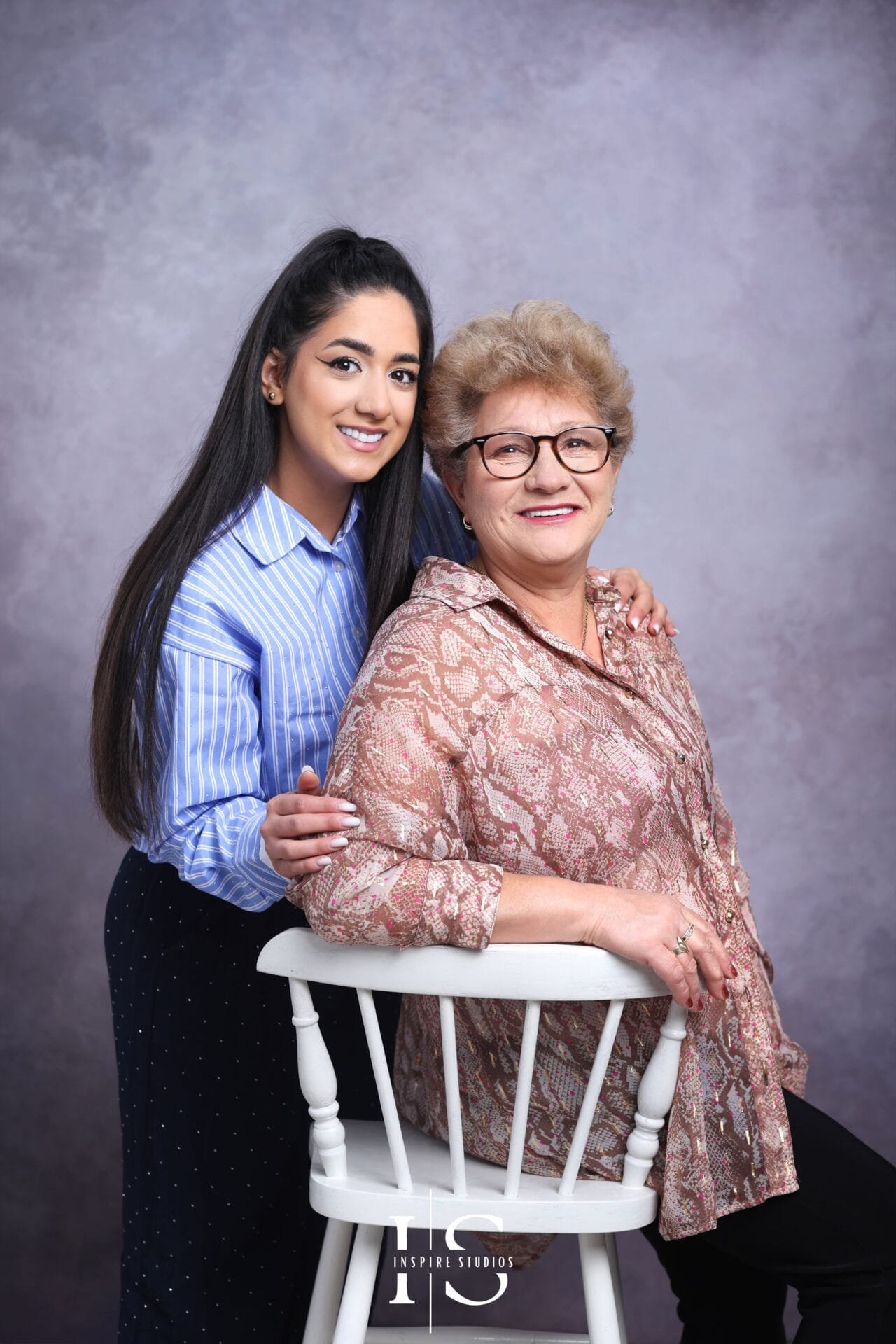 Family studio portraits for senior birthday in London at Inspire Studios
