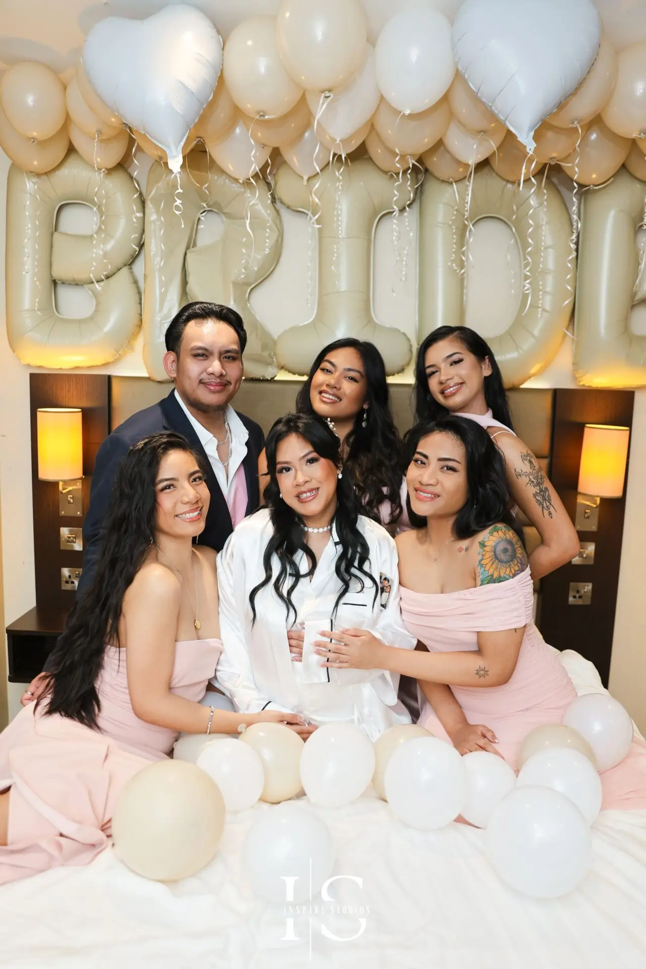 Filipino bride photographed by Inspire Studios during her bridal preparations at Danson House in Bexley.