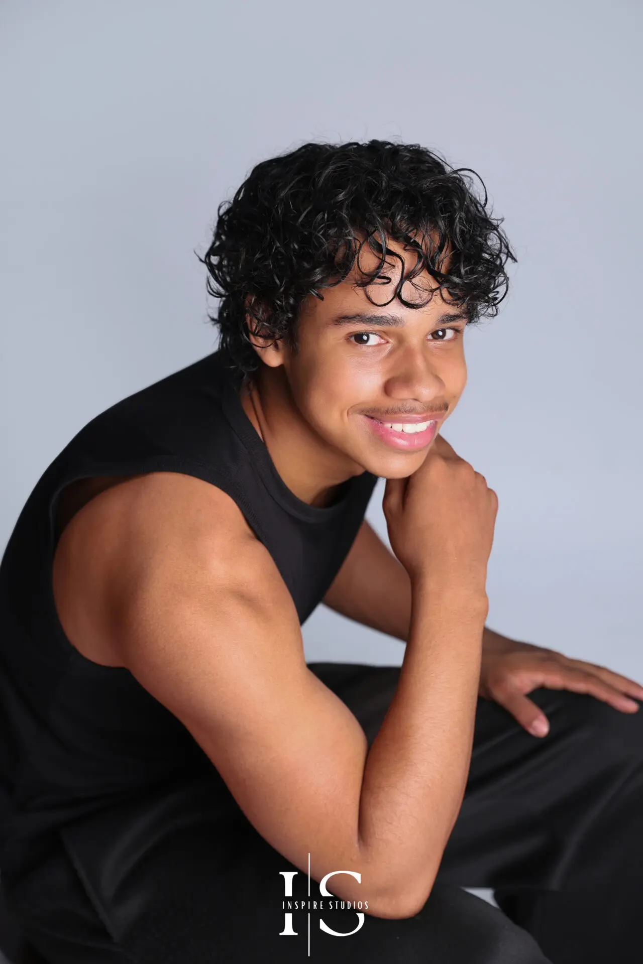 Model portfolio photoshoot in London with professional studio portraits for aspiring models.