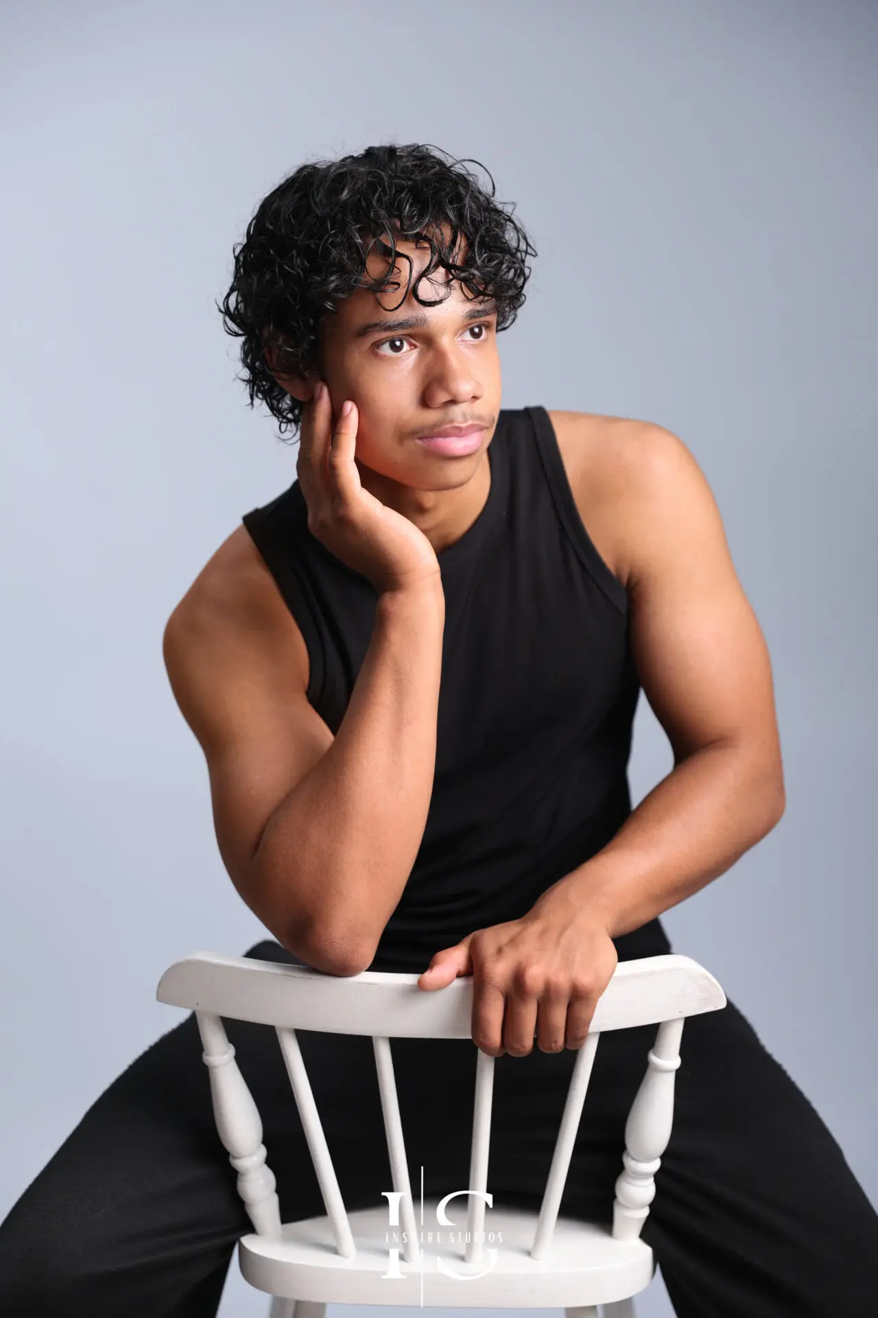Photography studio for model portfolio photoshoots in London with professional portrait lighting.