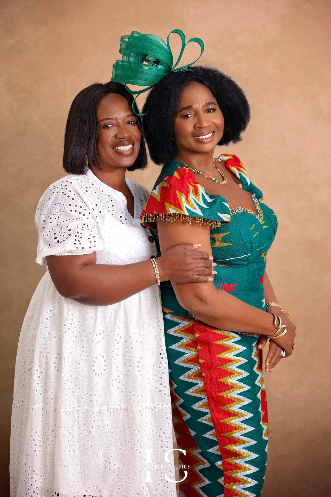 Senior birthday photos with family in London captured in a professional studio