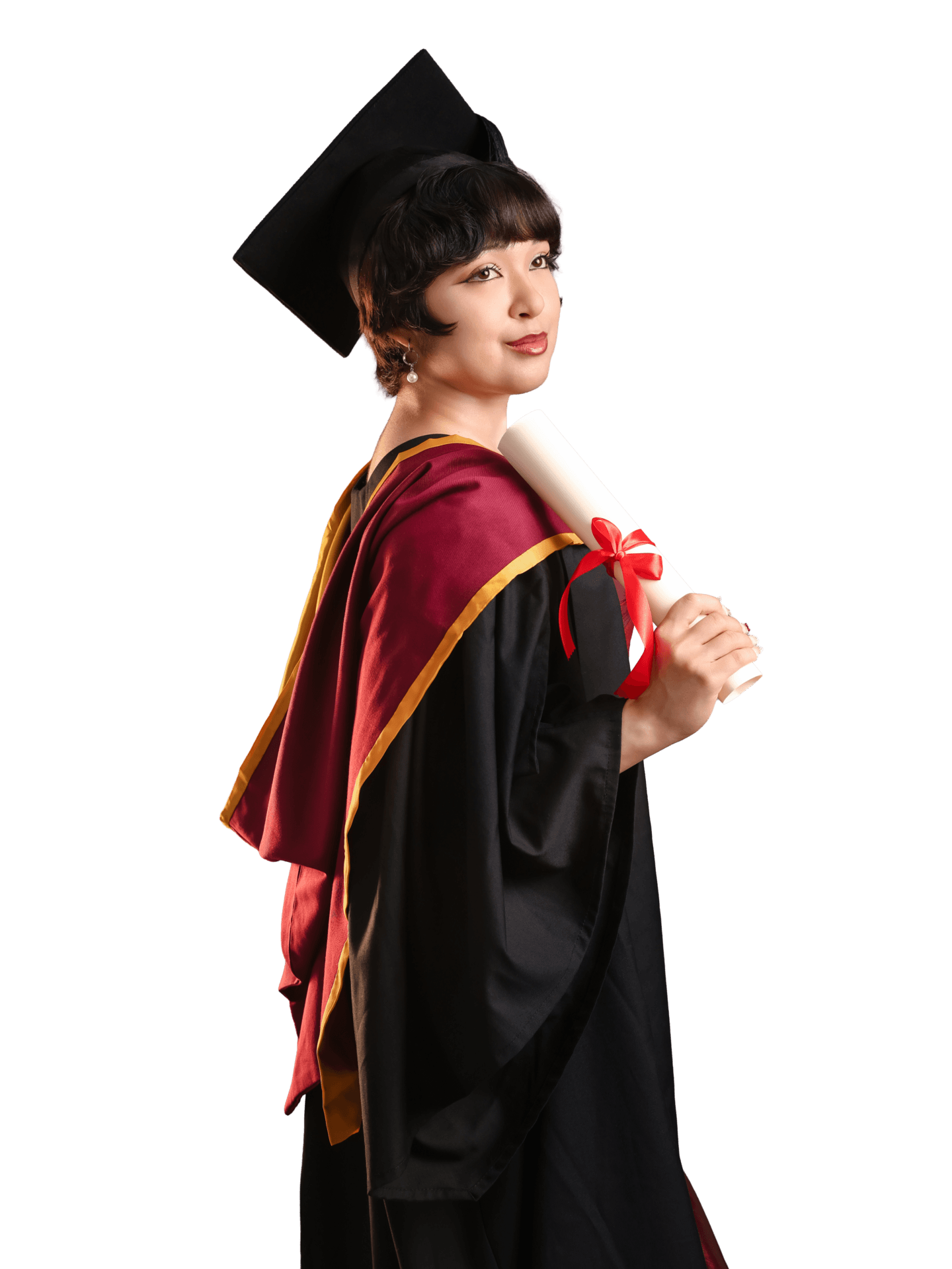 Graduation portrait at Inspire Studios London