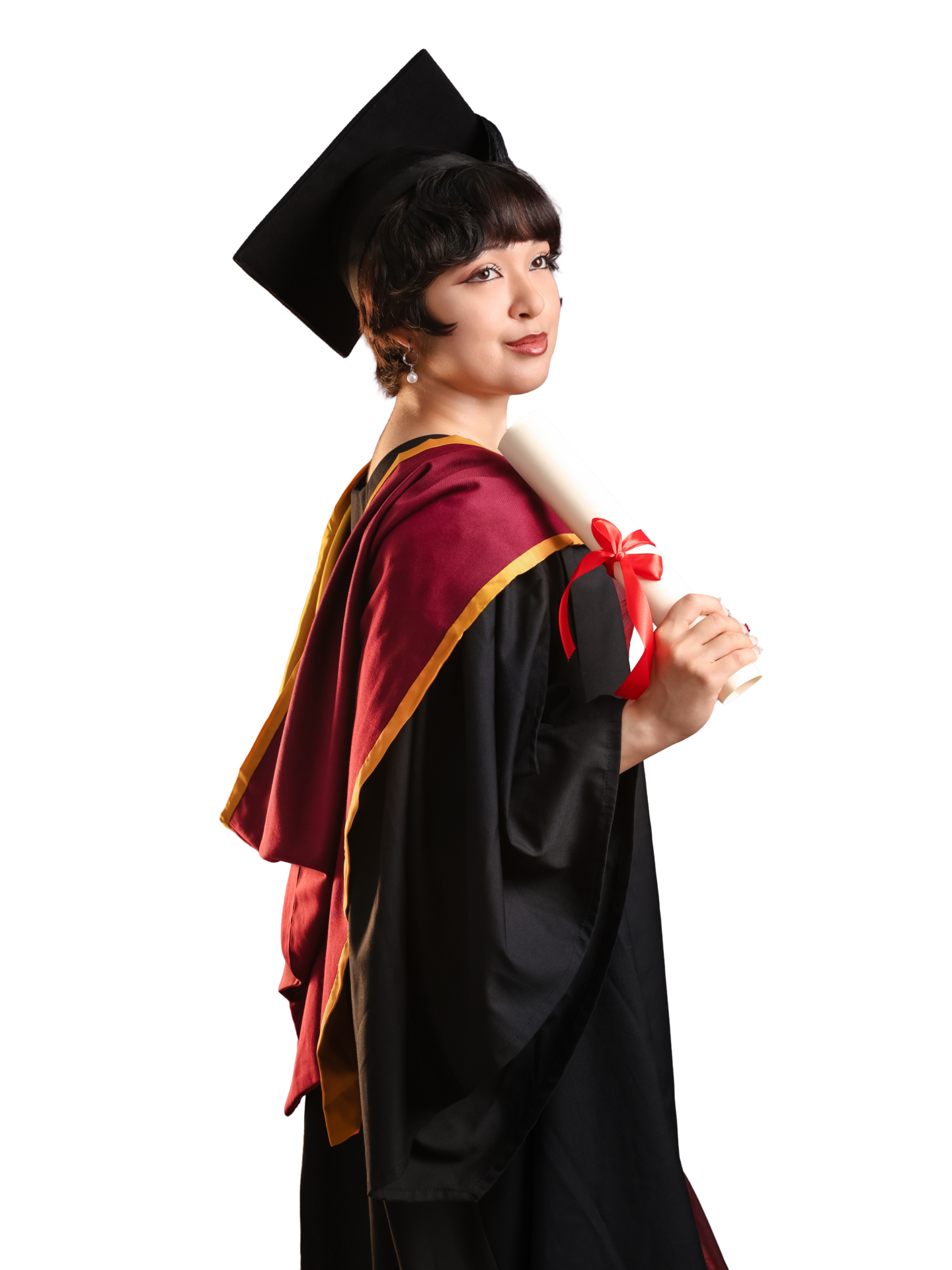 Graduation portrait at Inspire Studios London