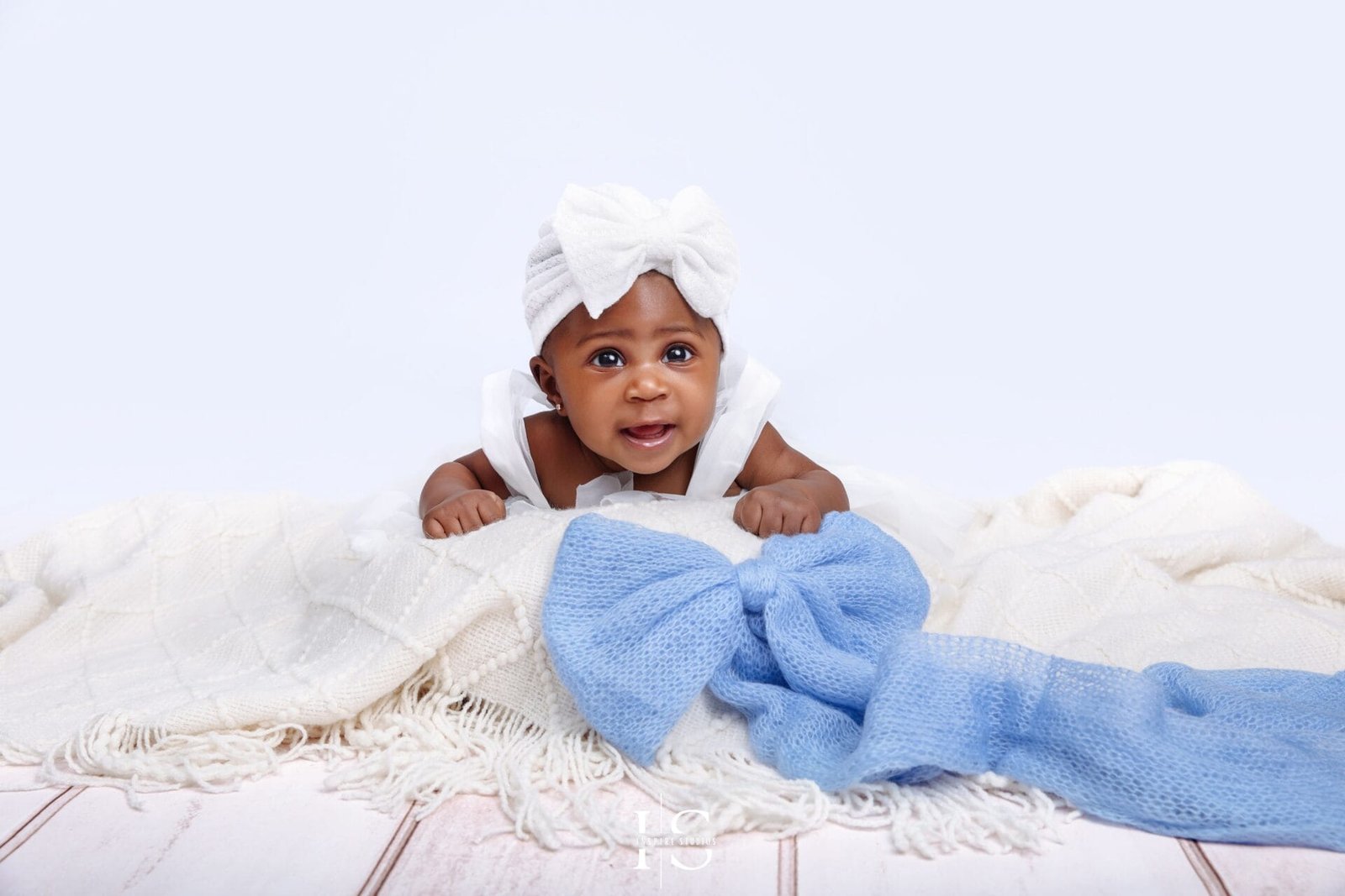 Six-month baby photoshoot ideas at Inspire Studios in East London