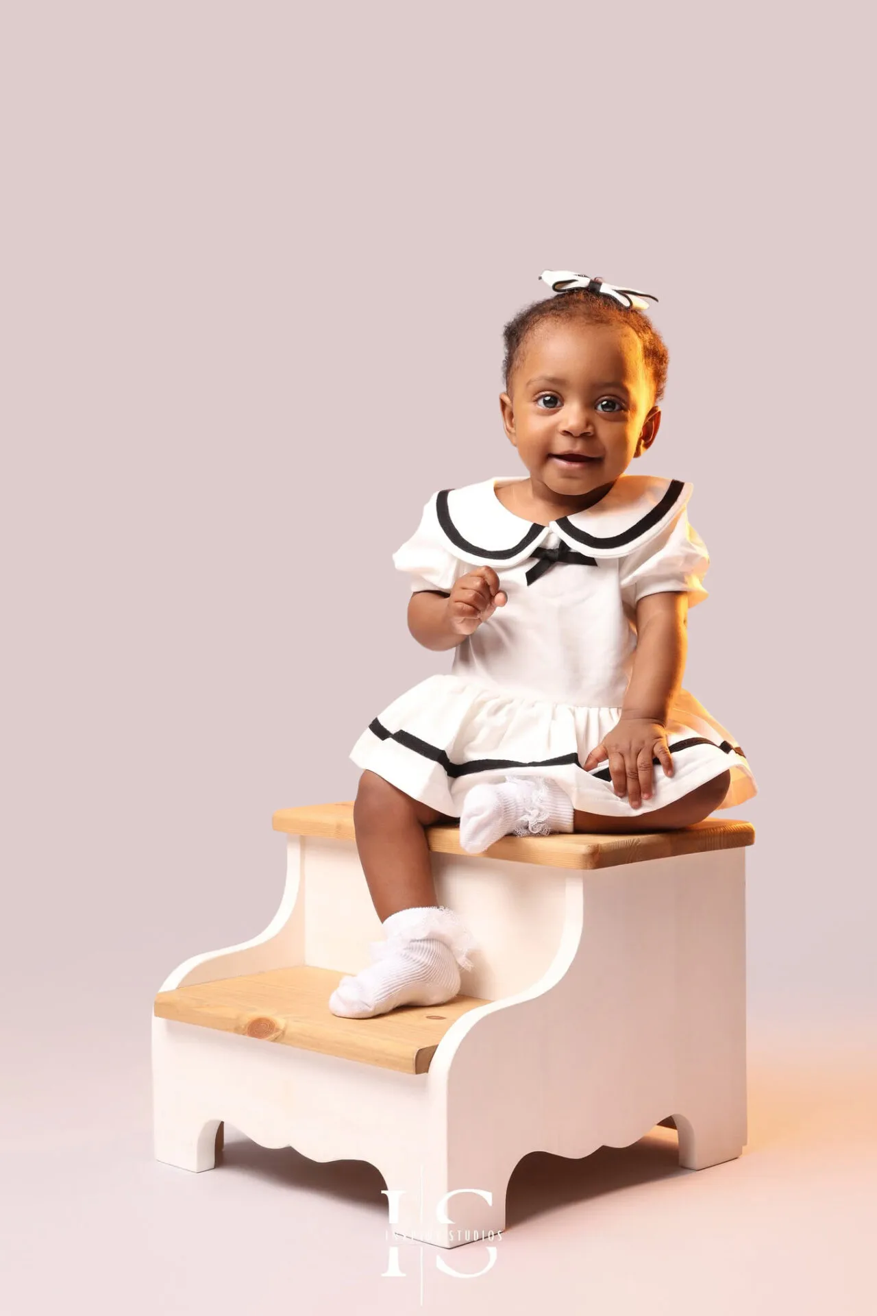 Eight-month-old baby studio portrait at Inspire Studios, East London