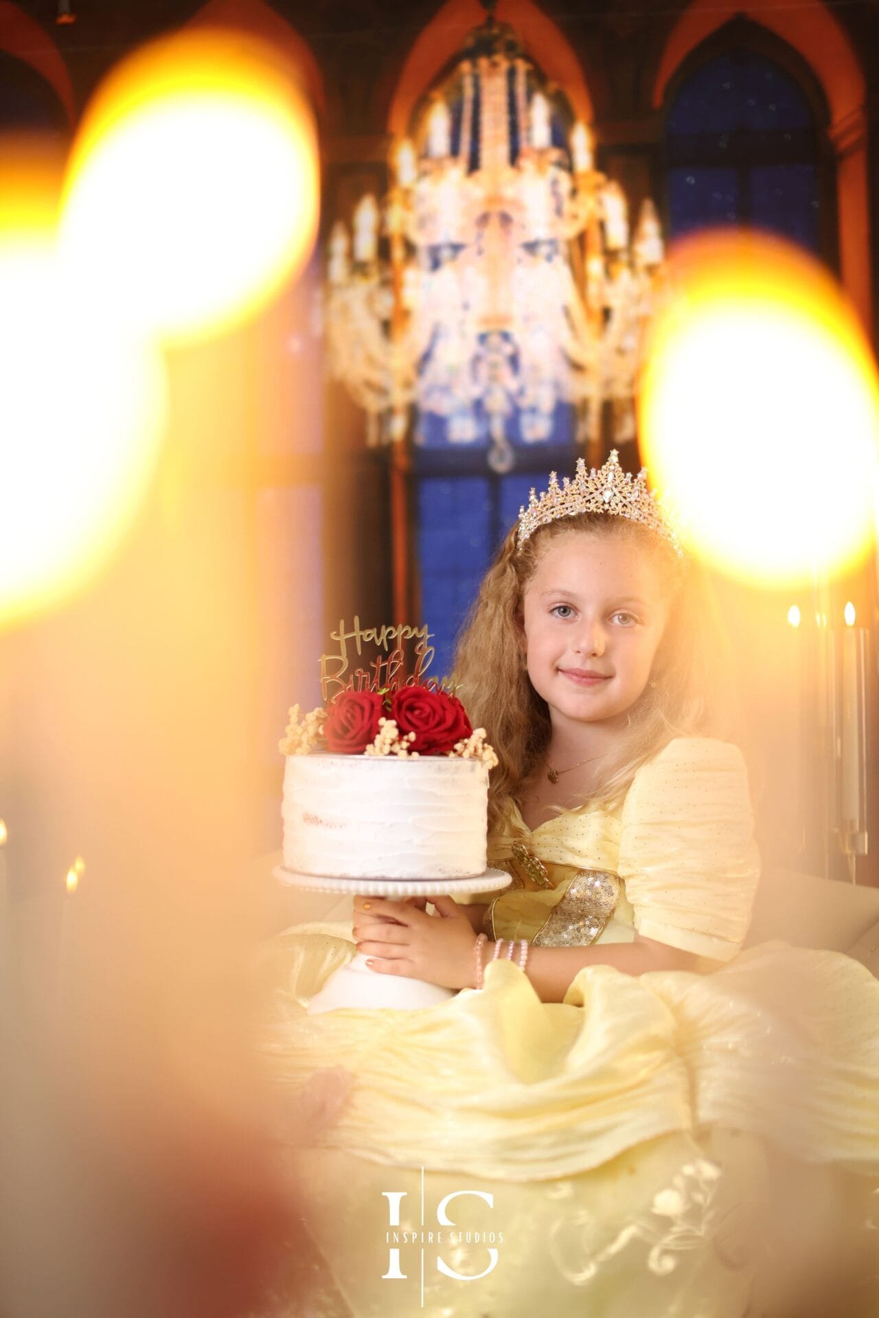 Beauty and the Beast studio backdrop for children’s photoshoots in London