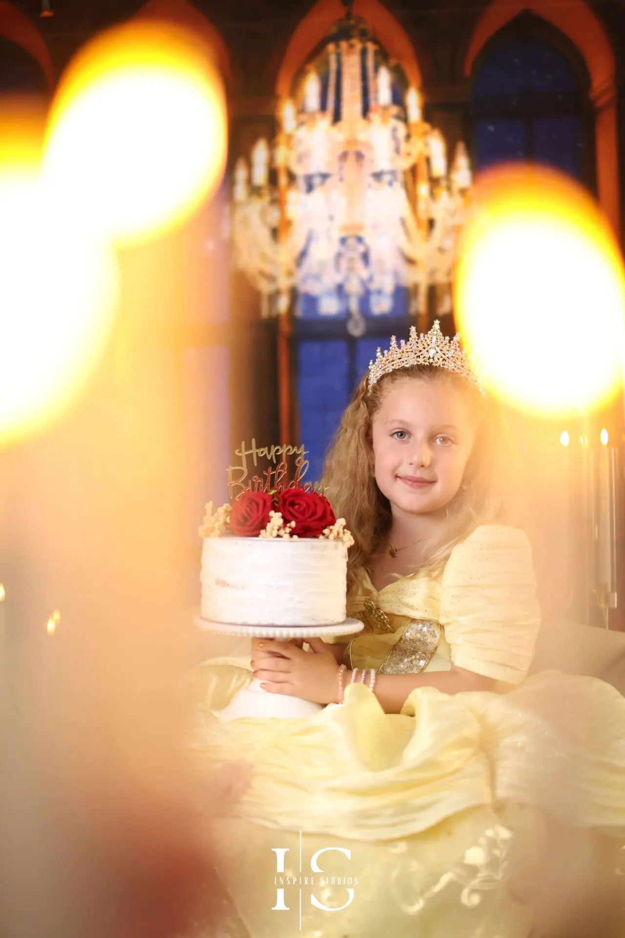 Beauty and the Beast studio backdrop for children’s photoshoots in London