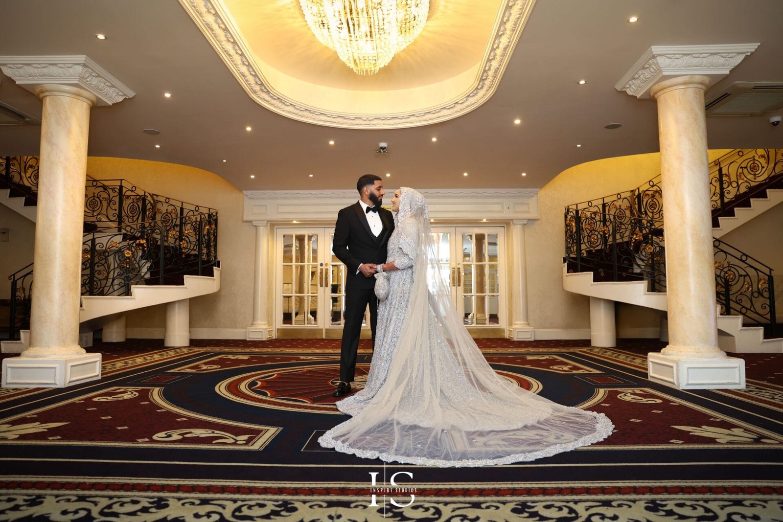 Wedding photography at The Decorium in London by Inspire Studios, capturing the couple and their wedding celebration.