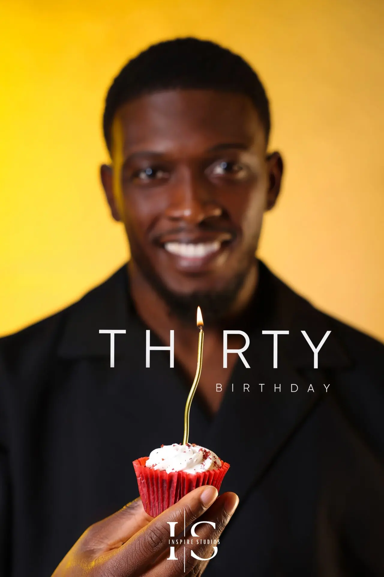 Men's 30th birthday portrait from a professional studio photography session in East London.