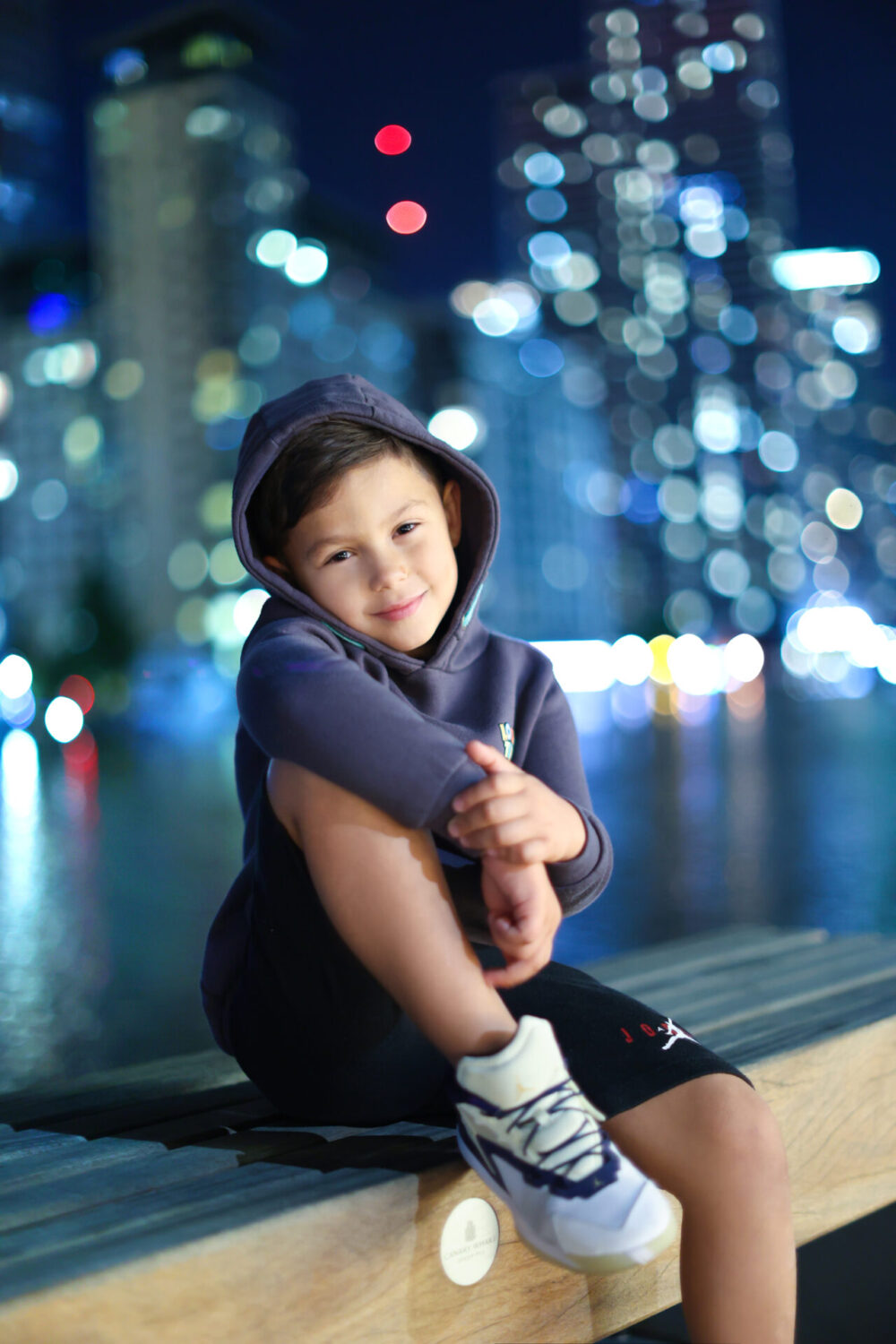 Outdoors photoshoot London sessions during the night sky of the city captured by Inspire Studios in London.